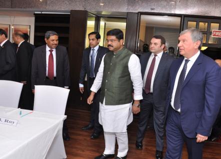 Signing of MoU for stake in oil assets in Russia